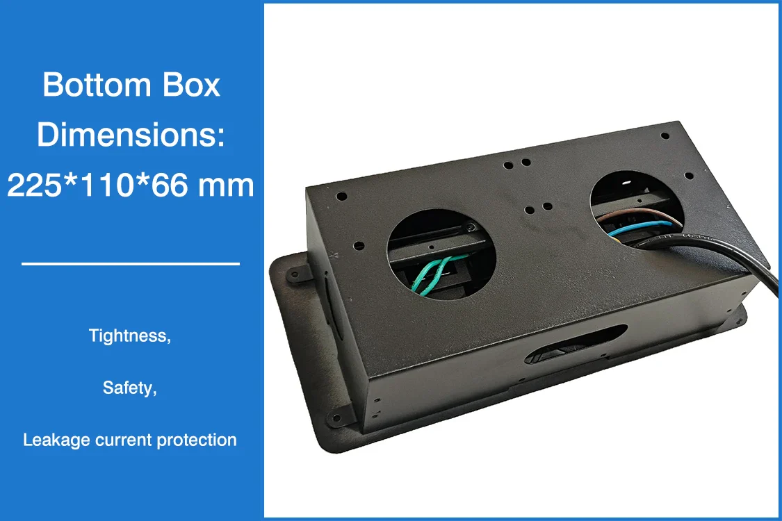 Desktop pop up Socket 3 EU plug with 1.8m power cable - Image 4