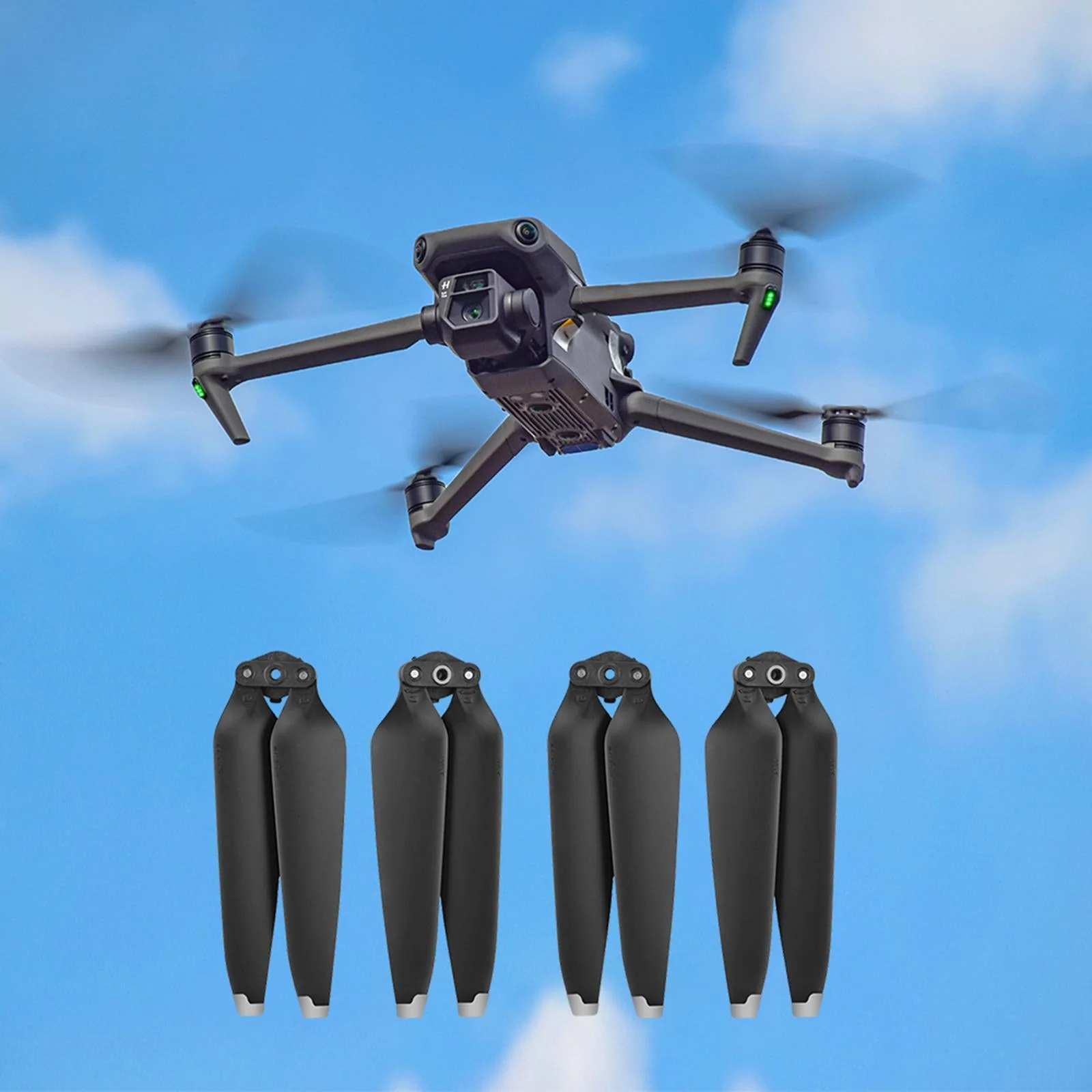 Drone Propellers Quiet  Accessory Drone 9453F for DJI Mavic 3 silver 1 pair - Image 8