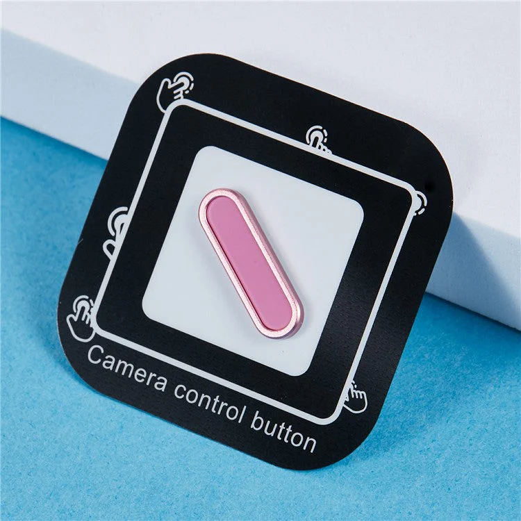 Metal Camera Button Cover For iPhone 16 / 16 Plus / 16 Pro / 16 Pro Max Adjustable Spacing Camera Button Protector - Rose - Image 3