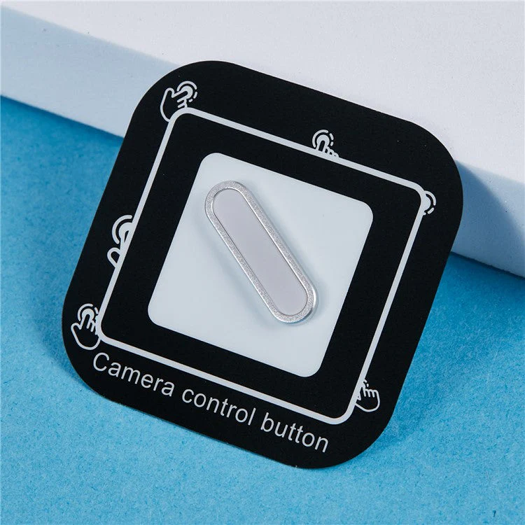 Metal Camera Button Cover For iPhone 16 / 16 Plus / 16 Pro / 16 Pro Max Adjustable Spacing Camera Button Protector - Silver White - Image 3