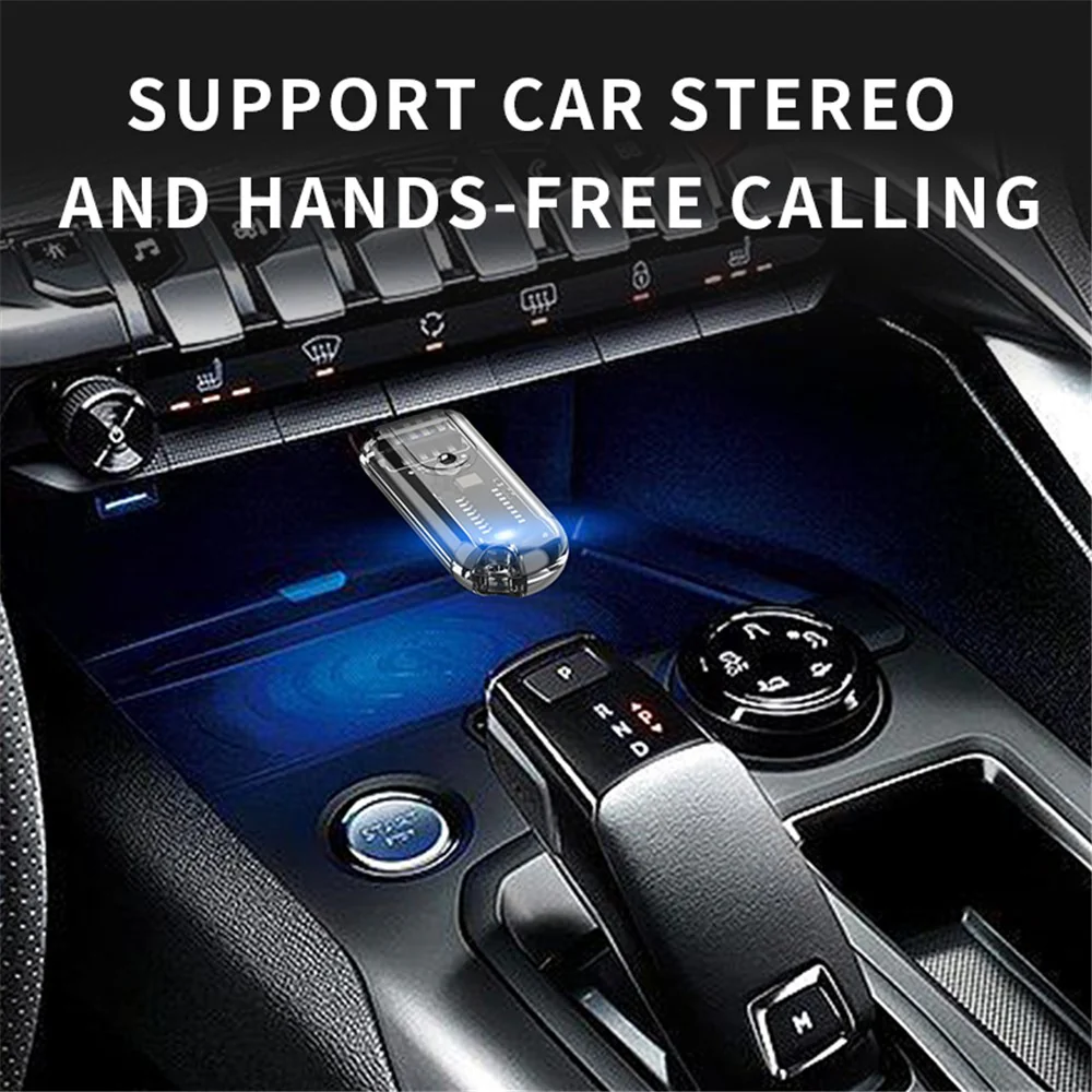 R10 Bluetooth-compatible 5.3 USB Dongle Audio Receiver Wireless Adapter for Car Audio Speaker Amplifier - Image 6