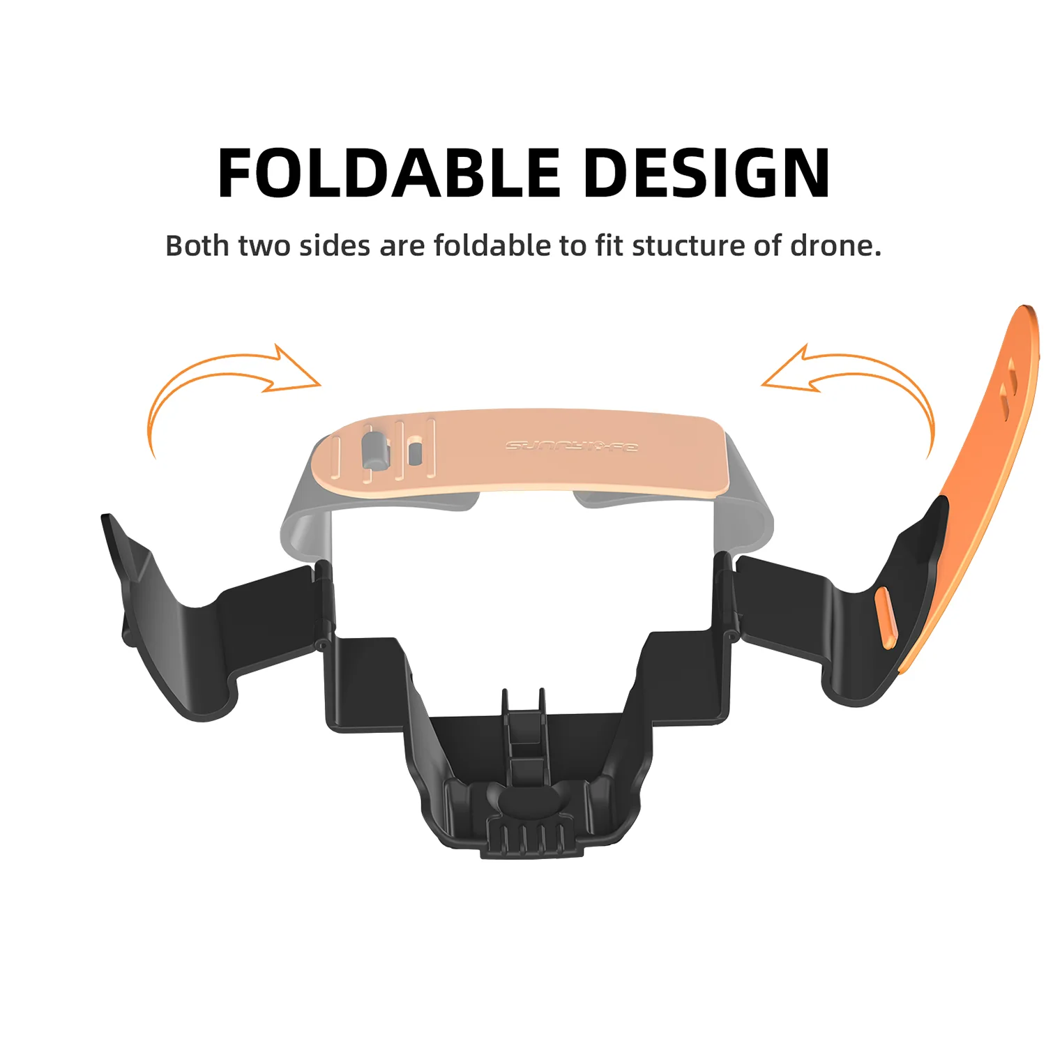 SUNNYLIFE A3-SJ663 For DJI Air 3 Drone Propeller Holder Plastic+Silicone Propeller Fixing Stabilizer - Black - Image 4