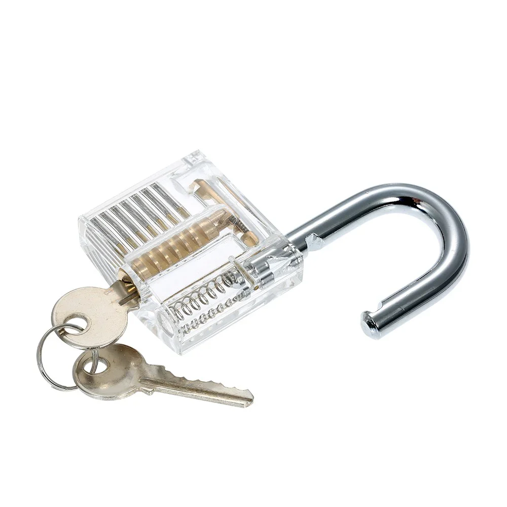 Transparent Practice Padlock with Keys – Lock Picking Training Tool - Image 3